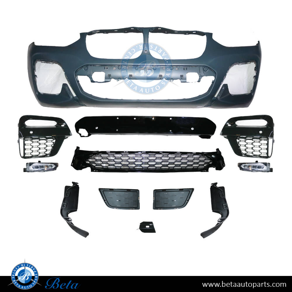 Front Bumper M-Tek with PDC / Park Assist / Camera Hole for BMW X3/X4 G01/G02 2018-2021 models, Part Number 51118091987 Front Bumper M-Tek with PDC / Park Assist / Camera Hole for BMW X3/X4 G01/G02 2018-2021 models, Part Number 51118091987